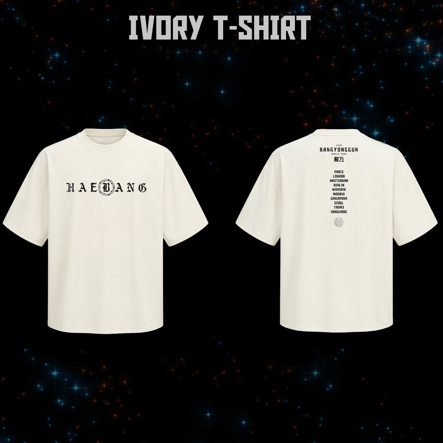 1. T-shirt - BANG YONGGUK “HAEBANG” OFFICIAL MERCH
