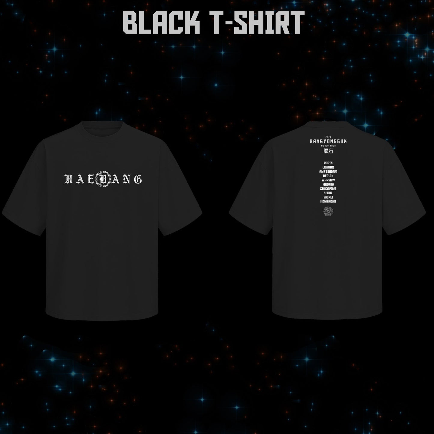 1. T-shirt - BANG YONGGUK “HAEBANG” OFFICIAL MERCH