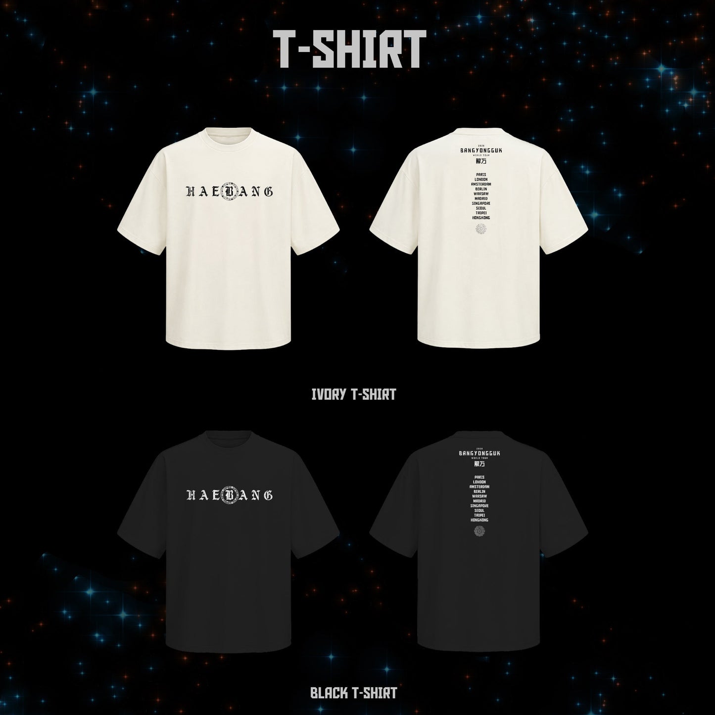 1. T-shirt - BANG YONGGUK “HAEBANG” OFFICIAL MERCH